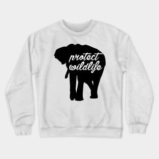 protect wildlife - elephant Crewneck Sweatshirt